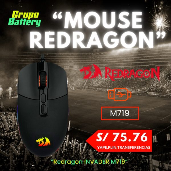 Mouse Redragon INVADER M719