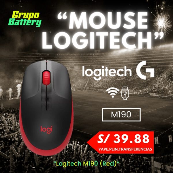 Mouse Logitech M190 (Red)