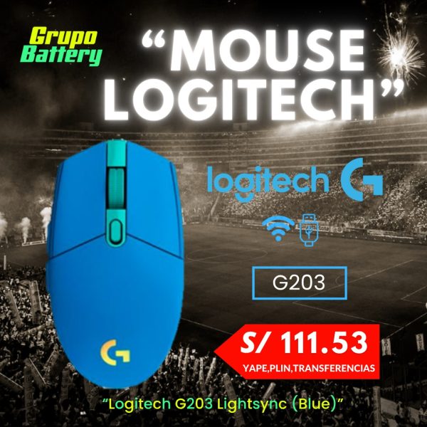 Mouse Logitech G203 Lightsync (Blue)